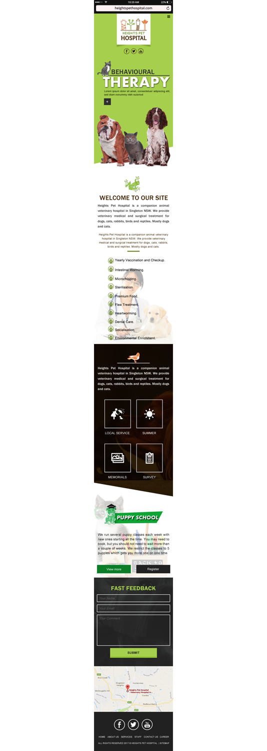 Web Design by Da Miracle for Heights Pet Hospital | Design #13377847