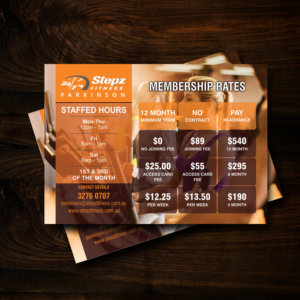 Flyer Design by uk for Stepz Fitness Parkinson | Design: #13243706