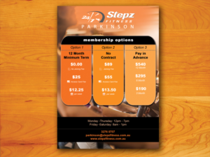 Flyer Design by Yegeta for Stepz Fitness Parkinson | Design: #13288003
