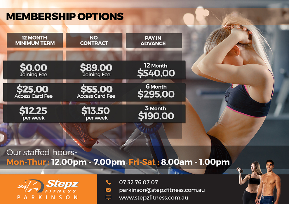 Flyer Design by B L X C K_R X I N B O W for Stepz Fitness Parkinson | Design #13252855