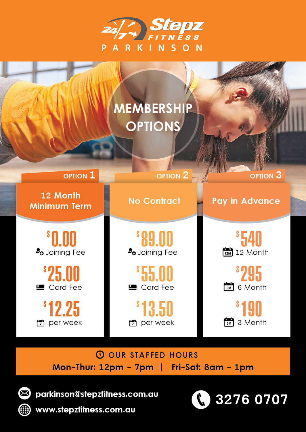 Flyer Design by - SWING - for Stepz Fitness Parkinson | Design #13243040