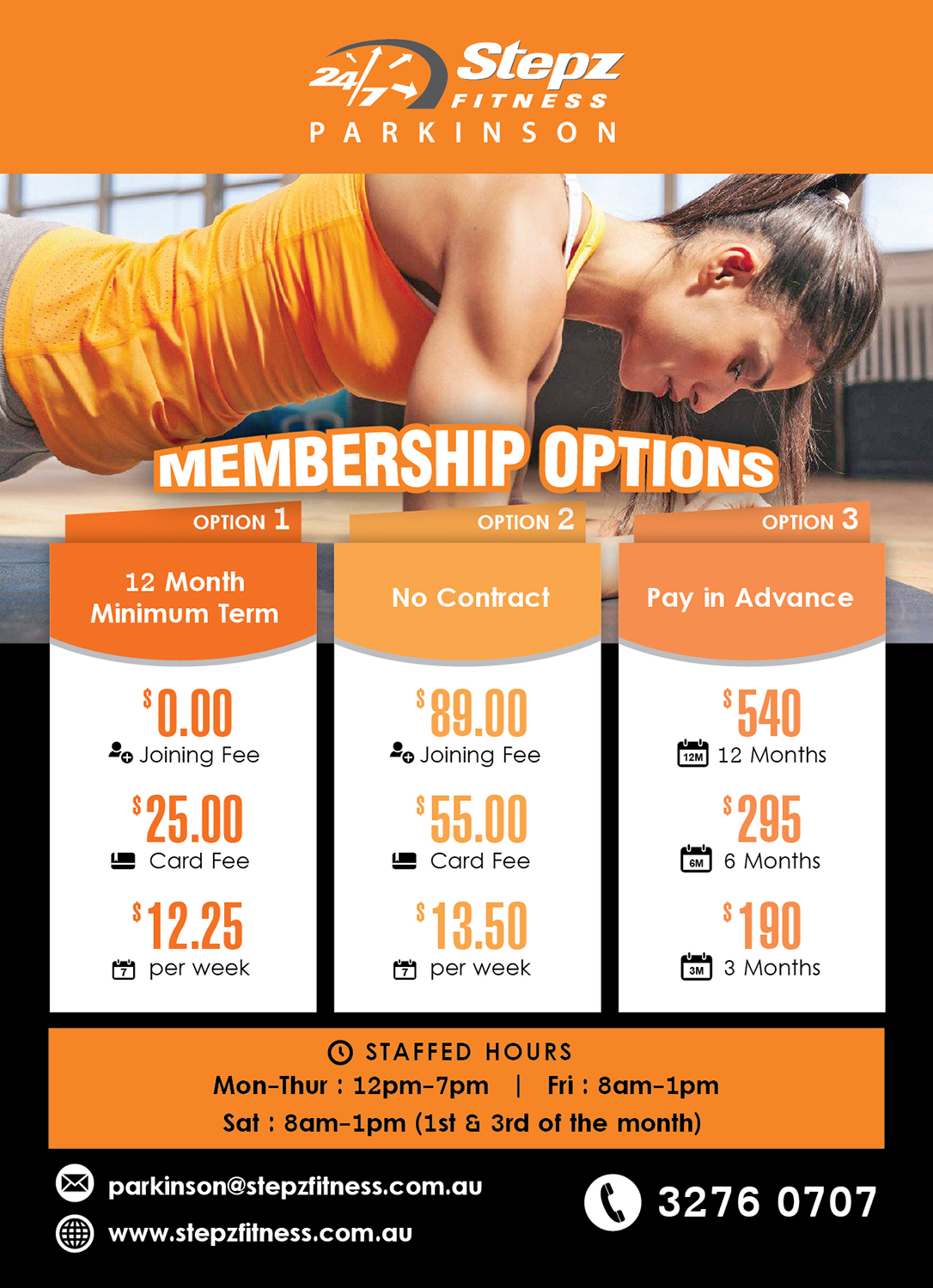 Flyer Design by - SWING - for Stepz Fitness Parkinson | Design #13251090