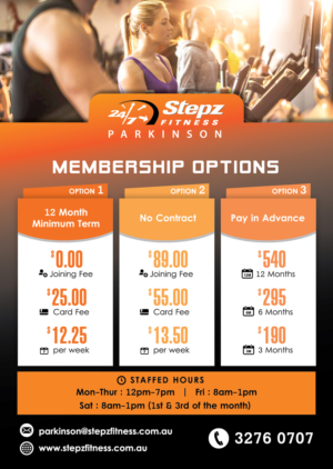 Flyer Design by - SWING - for Stepz Fitness Parkinson | Design: #13320882