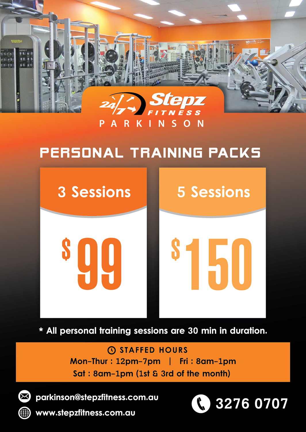 Flyer Design by - SWING - for Stepz Fitness Parkinson | Design #13320940