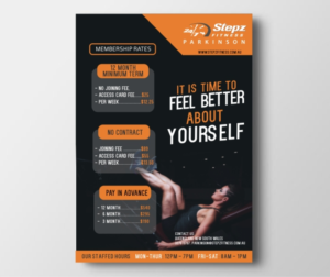 24/7 Gym Membership Pricing Card (A6) | Diseño de Flyer por fumbh.designs