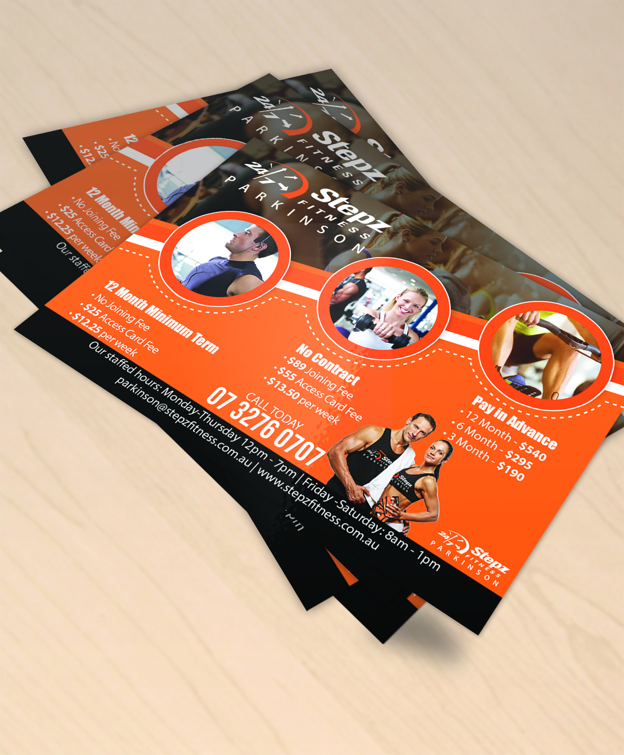 Flyer Design by bvgraphic1 for Stepz Fitness Parkinson | Design #13249834
