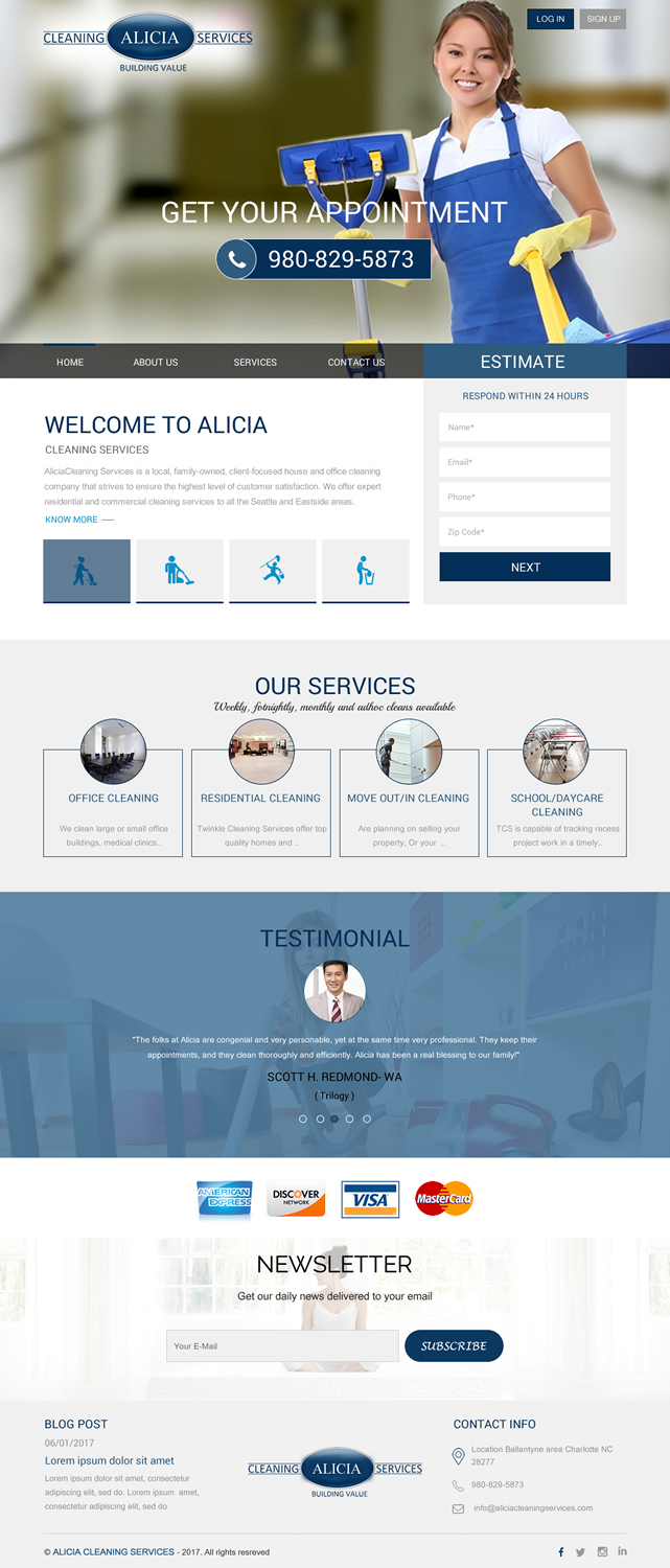 Web Design by rightway for Washaway ltd | Design #13251759