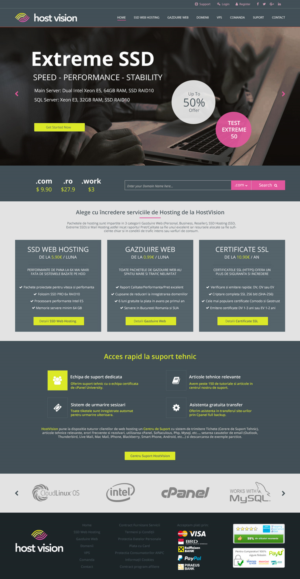 HOSTVISION | Web Design by lionx