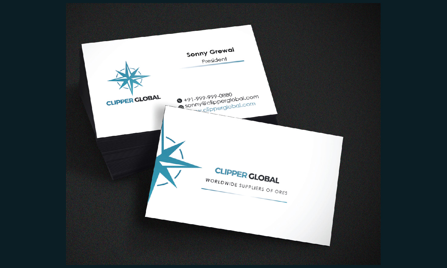 Business Card Design by ogutu47 for Clipper Global | Design #13299496