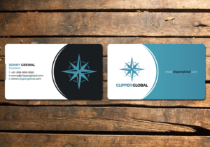 Business Card Design by Verified artistry (Design garden) for Clipper Global | Design: #13253389