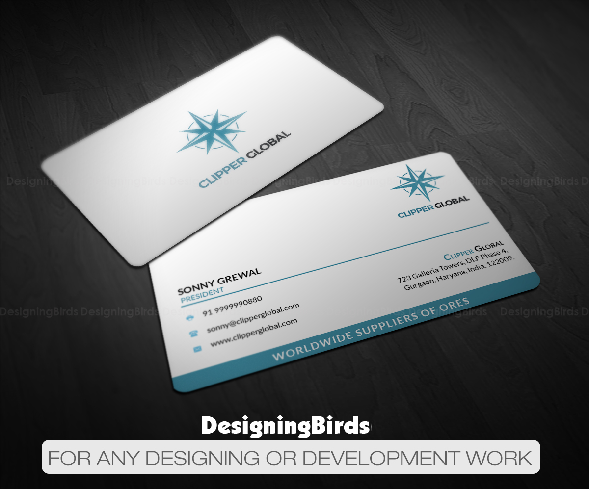Business Card Design by Designing Birds for Clipper Global | Design #13244548