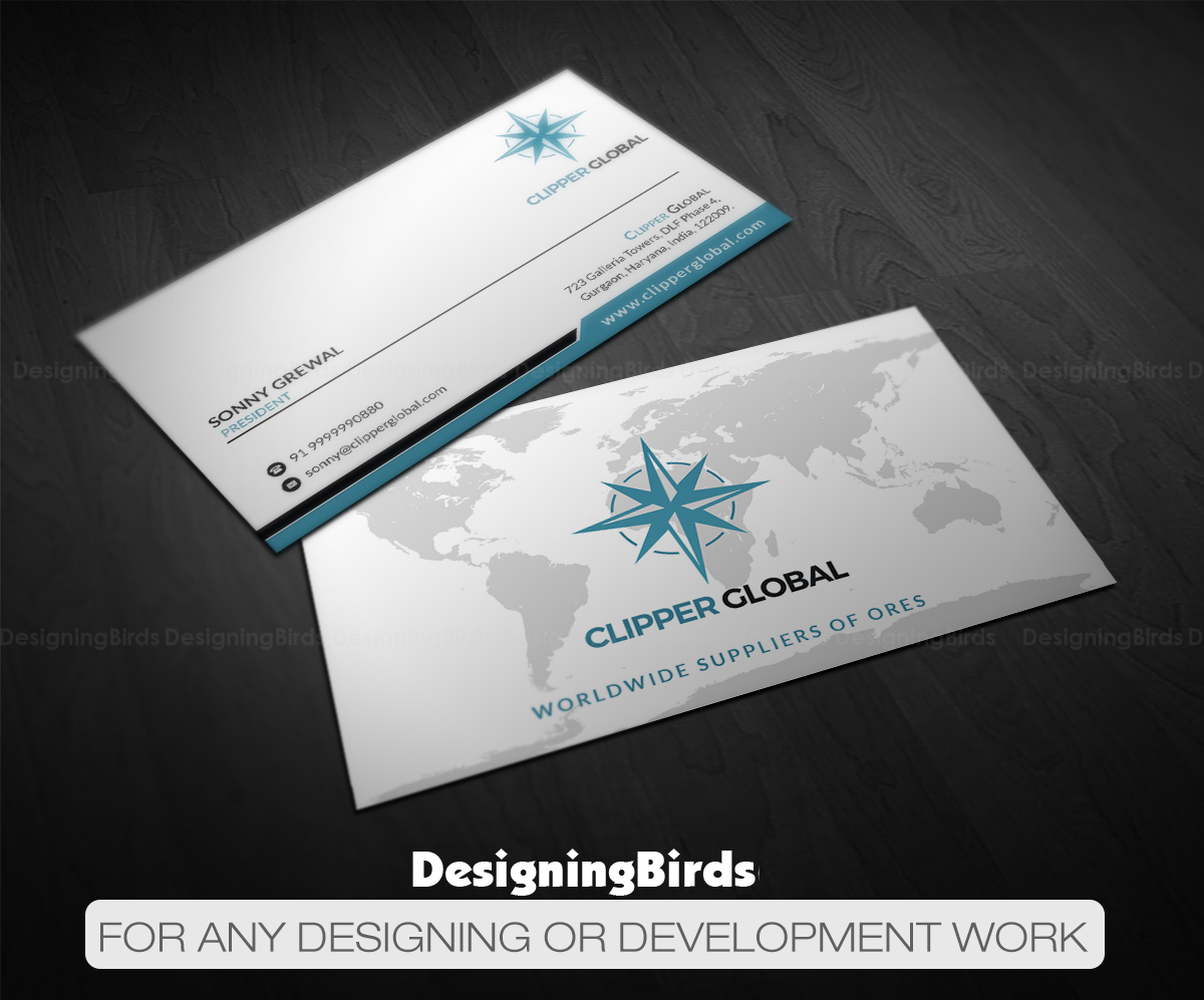 Business Card Design by Designing Birds for Clipper Global | Design #13244999