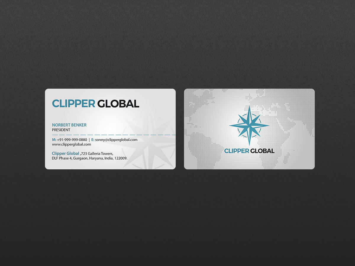 Business Card Design by Creations Box 2015 for Clipper Global | Design #13247623