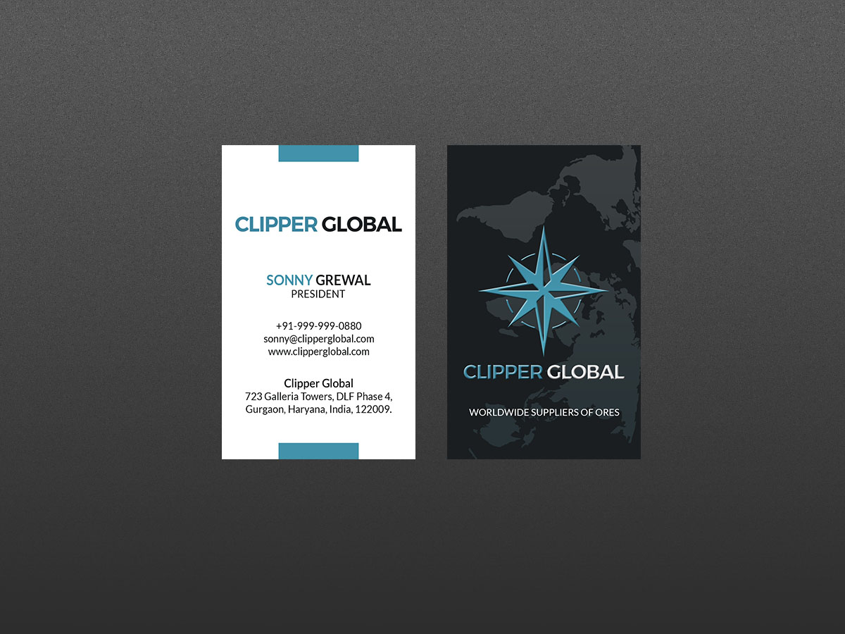 Business Card Design by Creations Box 2015 for Clipper Global | Design #13247627