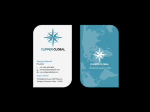 Business Card Design by Creations Box 2015 for Clipper Global | Design: #13261399