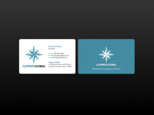 Business Card Design by Creations Box 2015 for Clipper Global | Design: #13261416