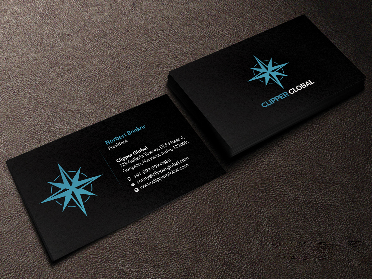 Business Card Design by Creations Box 2015 for Clipper Global | Design #13261429