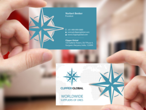 Business Card Design by Creations Box 2015 for Clipper Global | Design: #13261432