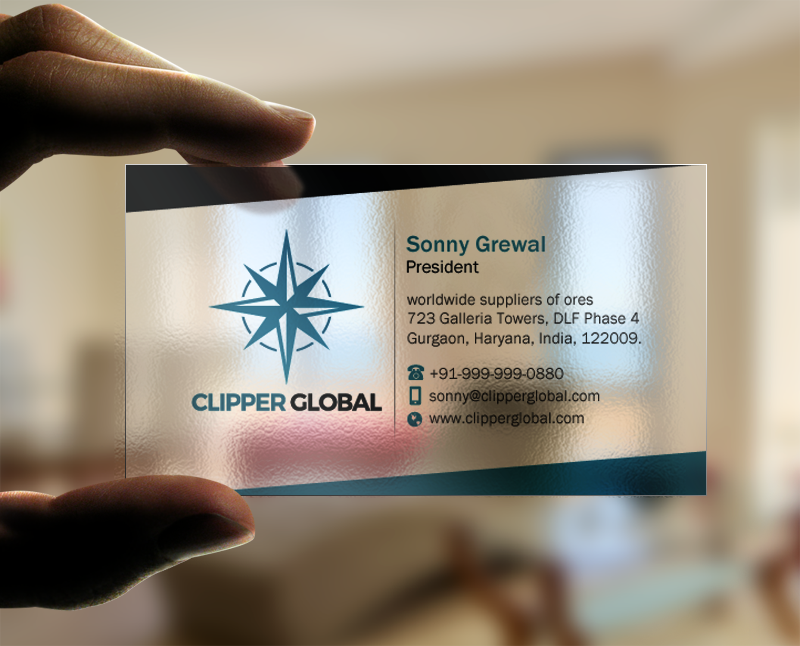 Visitenkarten-Design von Brand aid für Clipper Global | Design #13245975