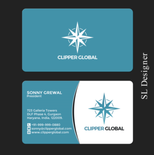 Business Card Design by SL Designer for Clipper Global | Design: #13242858