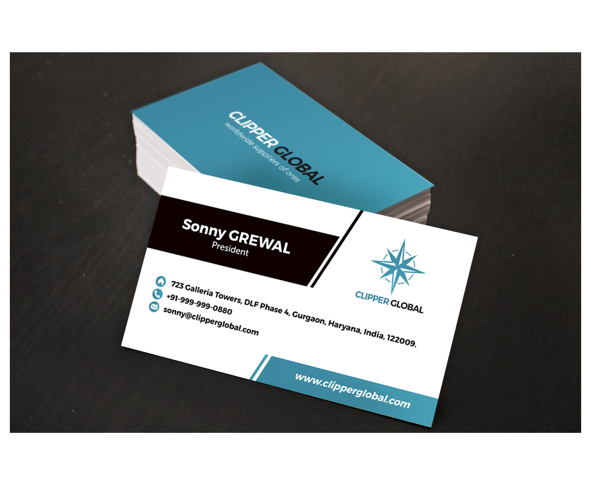 Diseño de Tarjeta de Presentación por Caglar Celebi para Clipper Global | Diseño #13238500