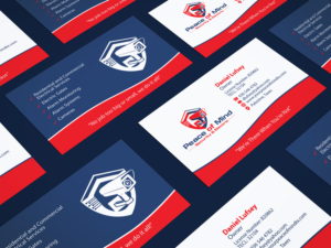 peace of mind security & electric needs a business card | Business Card Design by JK18