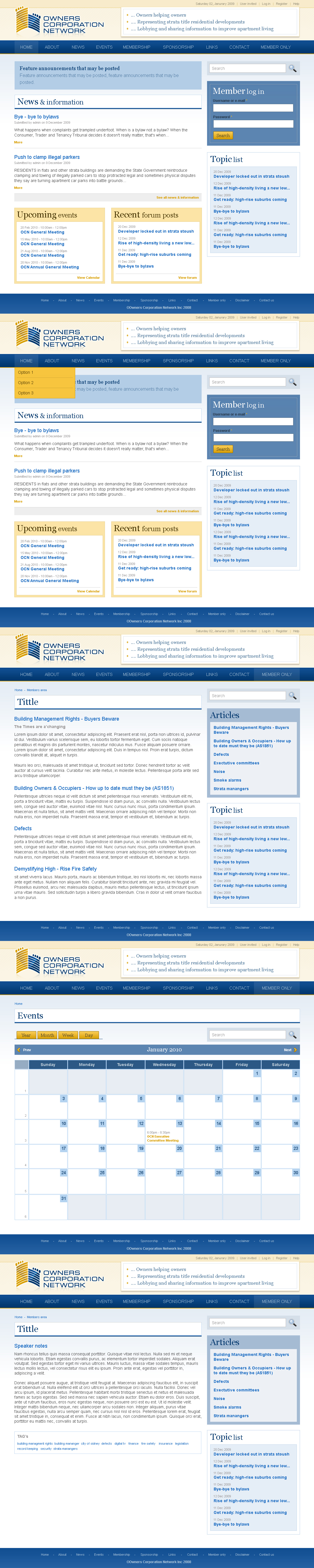Web-Design von Dayiskuan für Owners Corporation Network of Australia Inc | Design #33910
