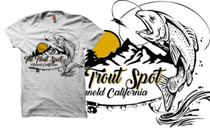 T-shirt Design by Ambrech for The Trout Spot | Design: #13327643