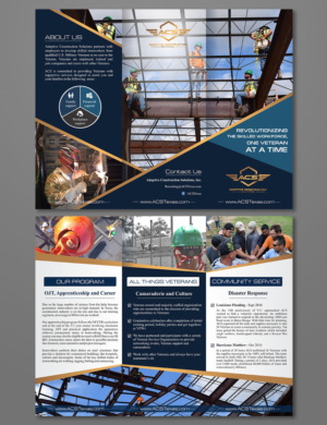 Veteran owned/staffed Organization that hires Veterans into Ironworking | Flyer Design by ecorokerz