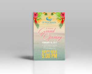 ST PETE BEACH SUITES GRAND OPENING | Flyer Design by Luniere Designs