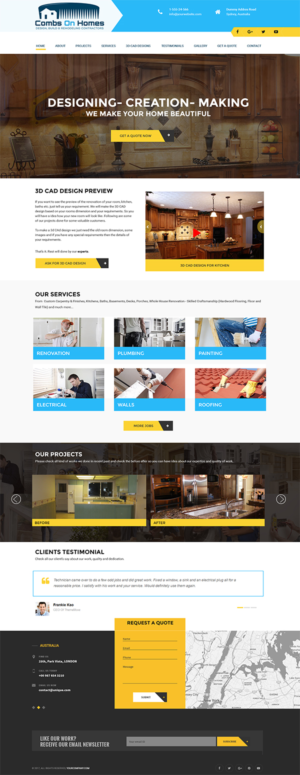 COMBS ON HOMES, LLC Webpage portfolio  | Web-Design von Expert Designer