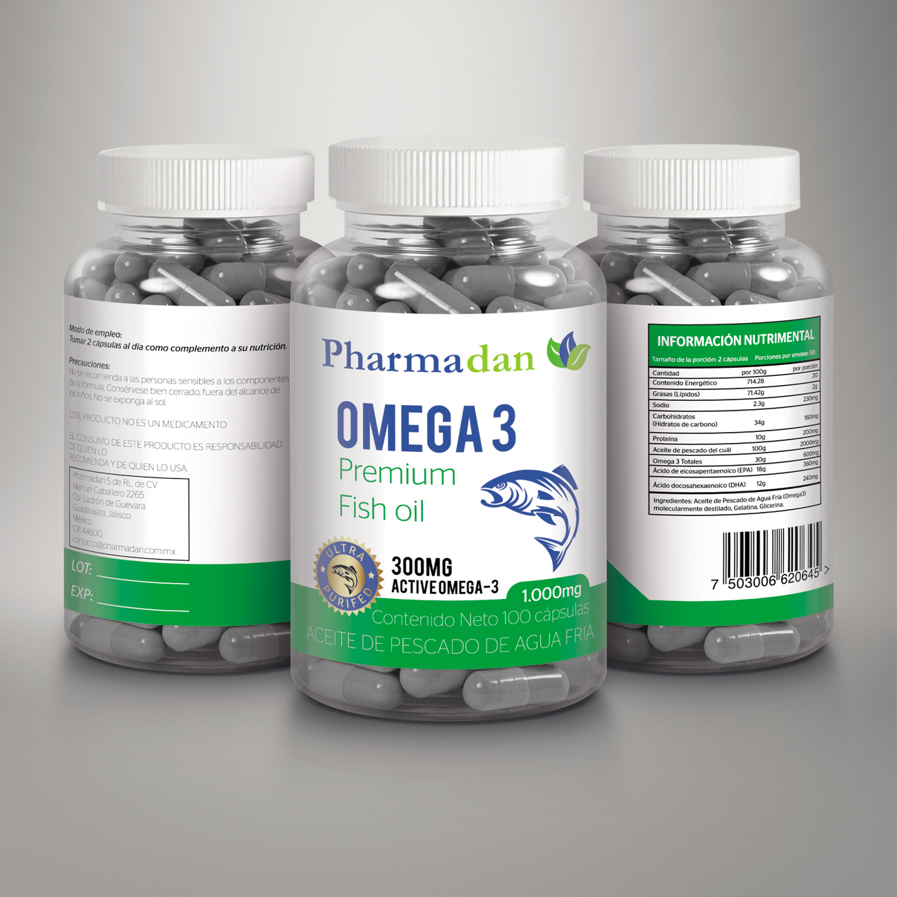 Label Design by Shark1 for PHARMADAN S DE RL DE CV | Design #13262277