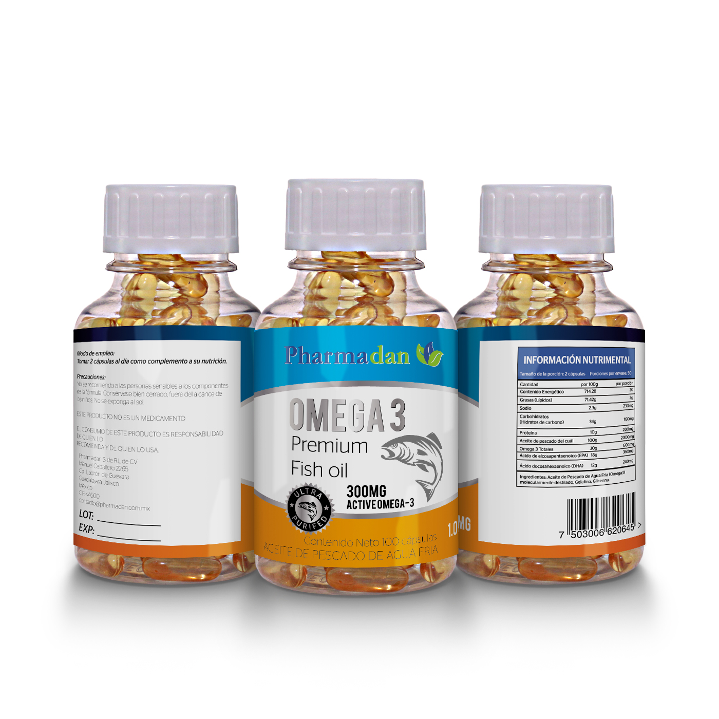 Label Design by Shark1 for PHARMADAN S DE RL DE CV | Design #13330557