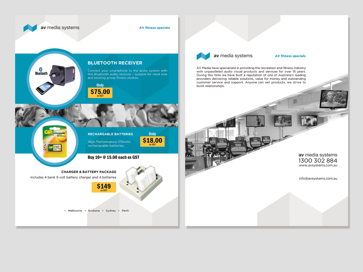 Flyer Design by LeonFX for AV Media Systems | Design #13253988