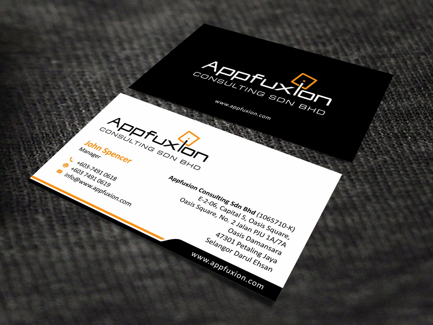 Visitenkarten-Design von SKYdesign für Appfuxion Consulting Sdn Bhd | Design #13334135