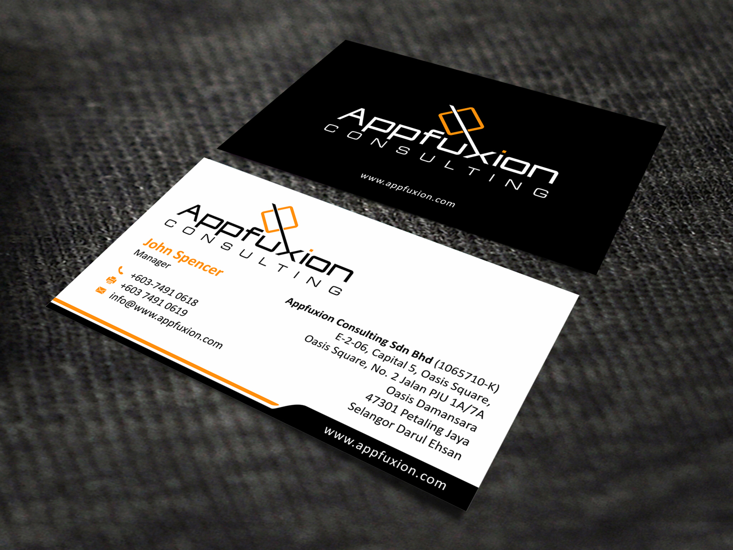 Business Card Design by SKYdesign for Appfuxion Consulting Sdn Bhd | Design #13345915