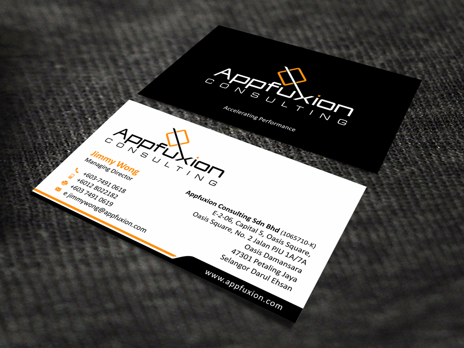 Business Card Design by SKYdesign for Appfuxion Consulting Sdn Bhd | Design #13346241