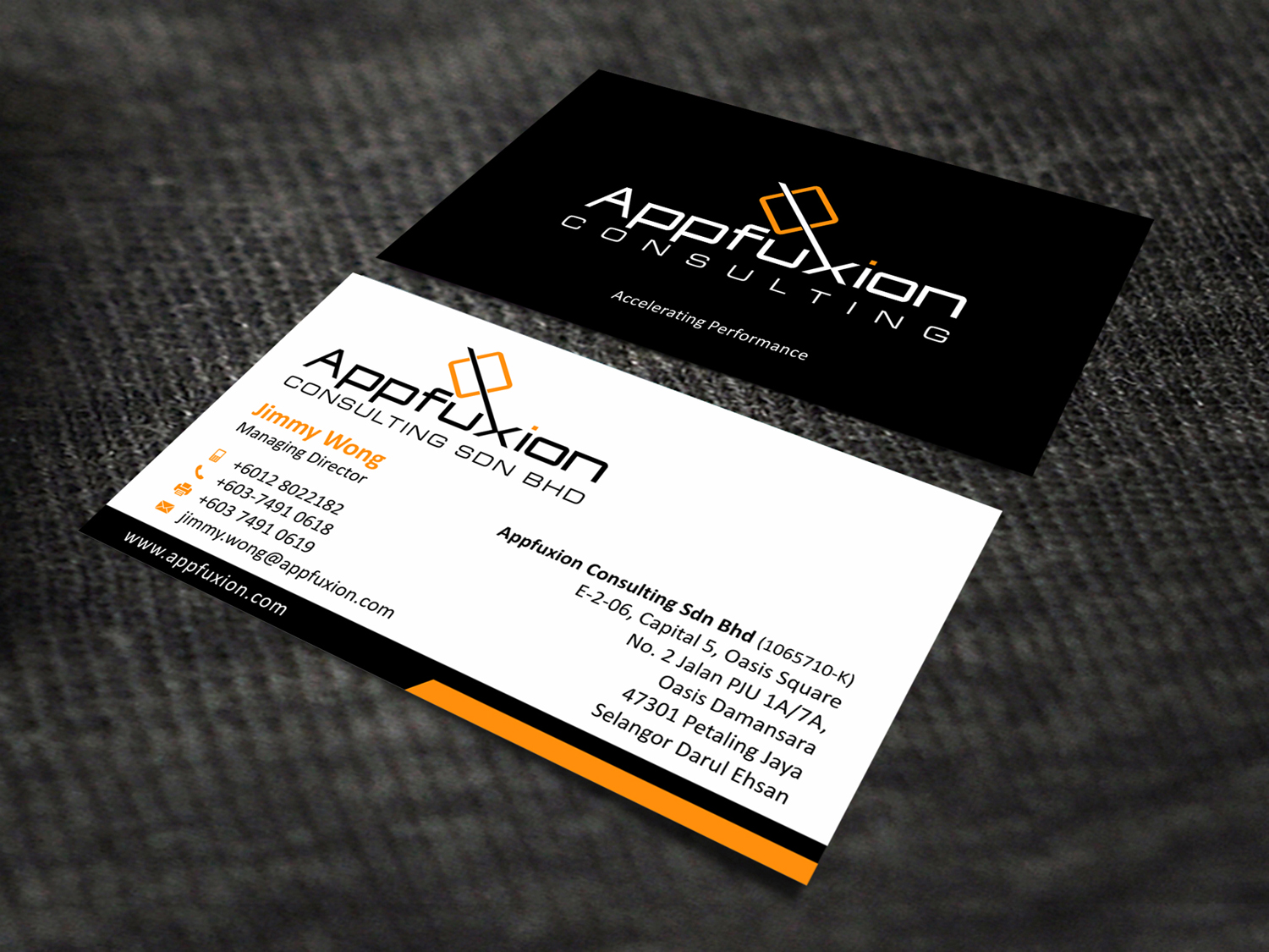 Business Card Design by SKYdesign for Appfuxion Consulting Sdn Bhd | Design #13356667