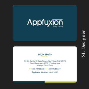 Diseño de Tarjeta de Presentación por SL Designer para Appfuxion Consulting Sdn Bhd | Diseño: #13293694