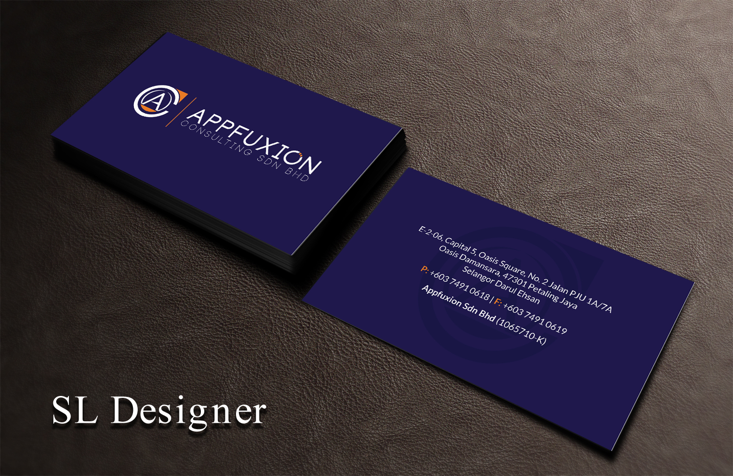 Diseño de Tarjeta de Presentación por SL Designer para Appfuxion Consulting Sdn Bhd | Diseño #13295626