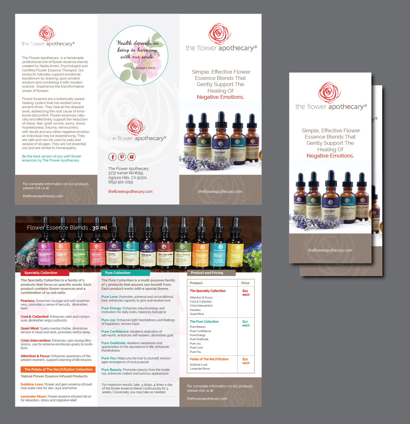 Broschüren-Design von Achiver für The Flower Apothecary | Design #13278308