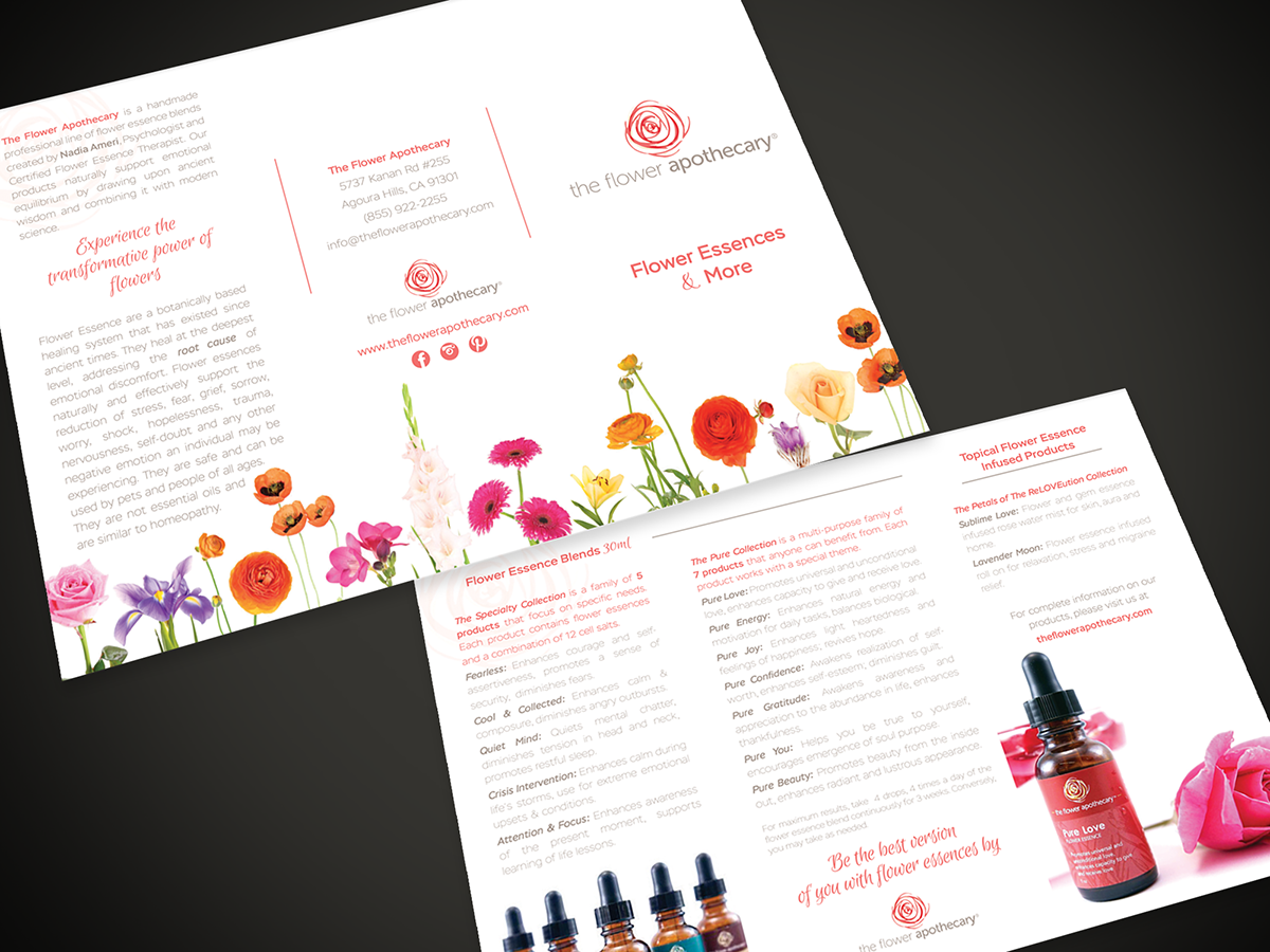 Brochure Design by folker for The Flower Apothecary | Design #13297379