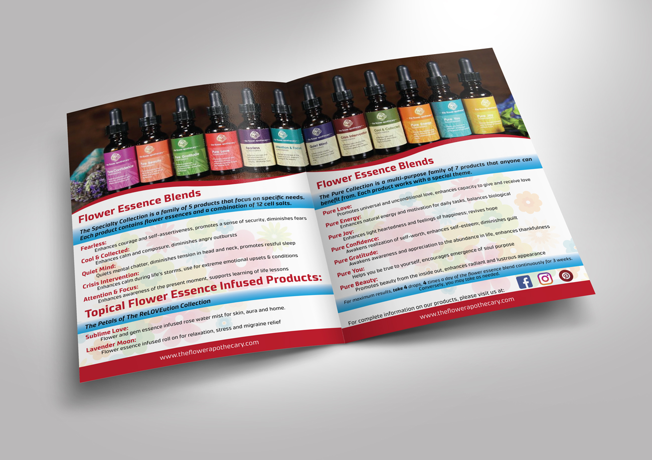 Brochure Design by Impressive Sol for The Flower Apothecary | Design #13283707