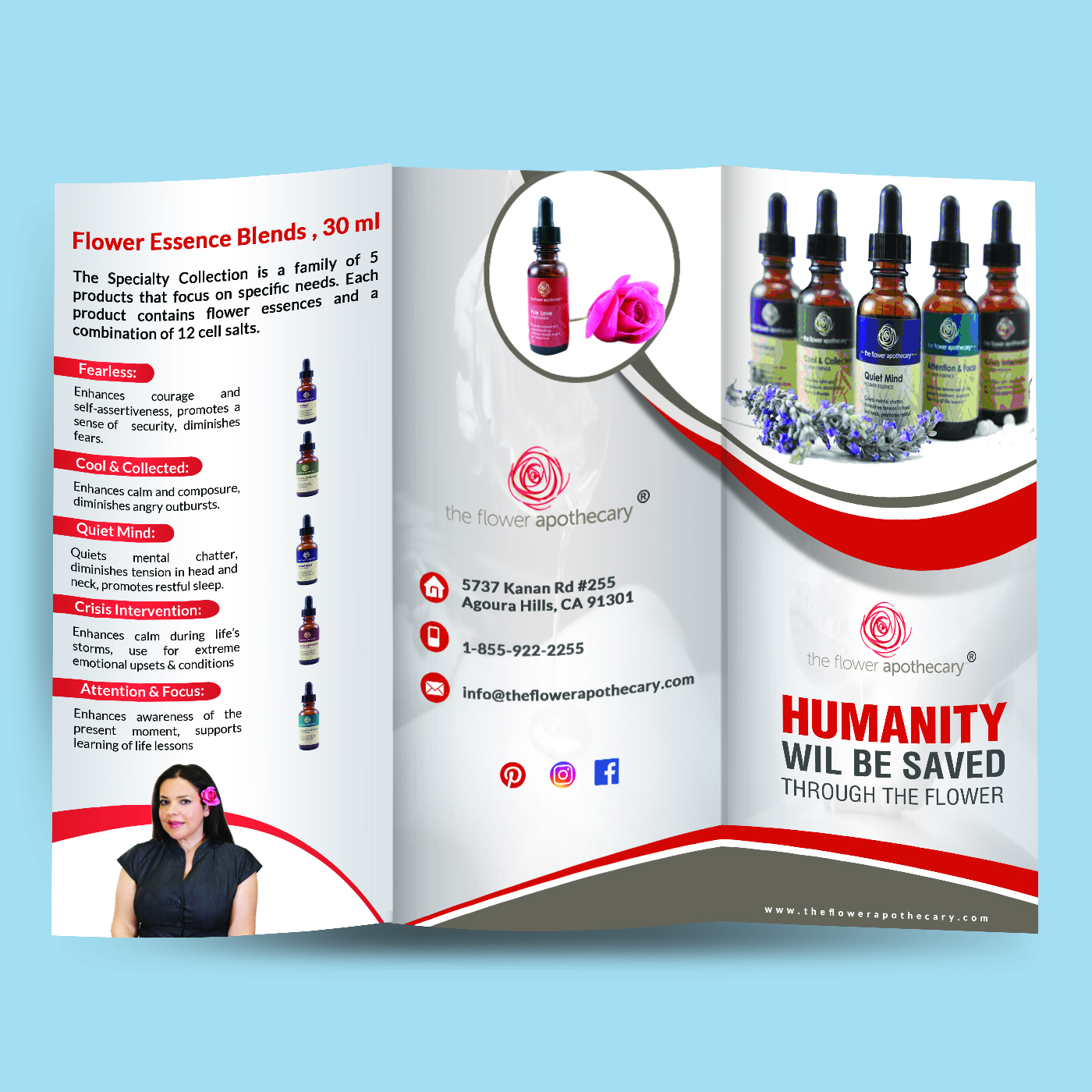 Brochure Design by debdesign for The Flower Apothecary | Design #13283151