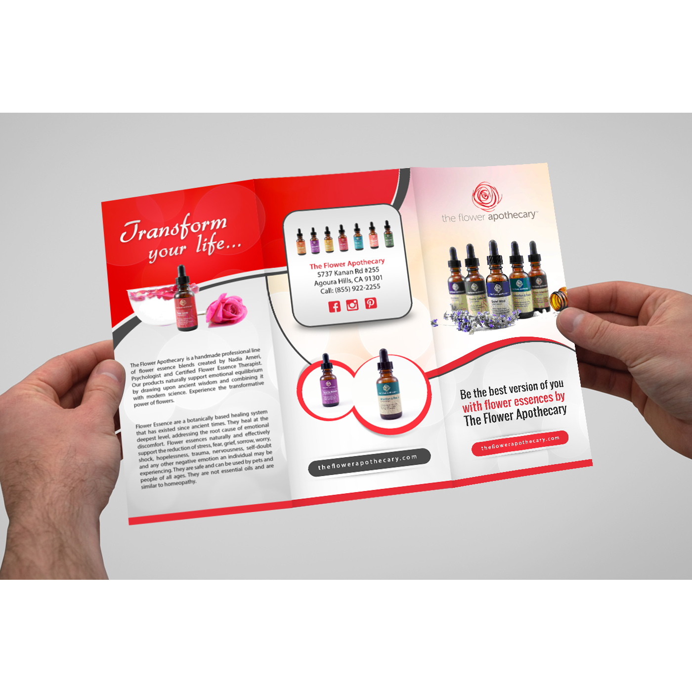 Brochure Design by debdesign for The Flower Apothecary | Design #13310838