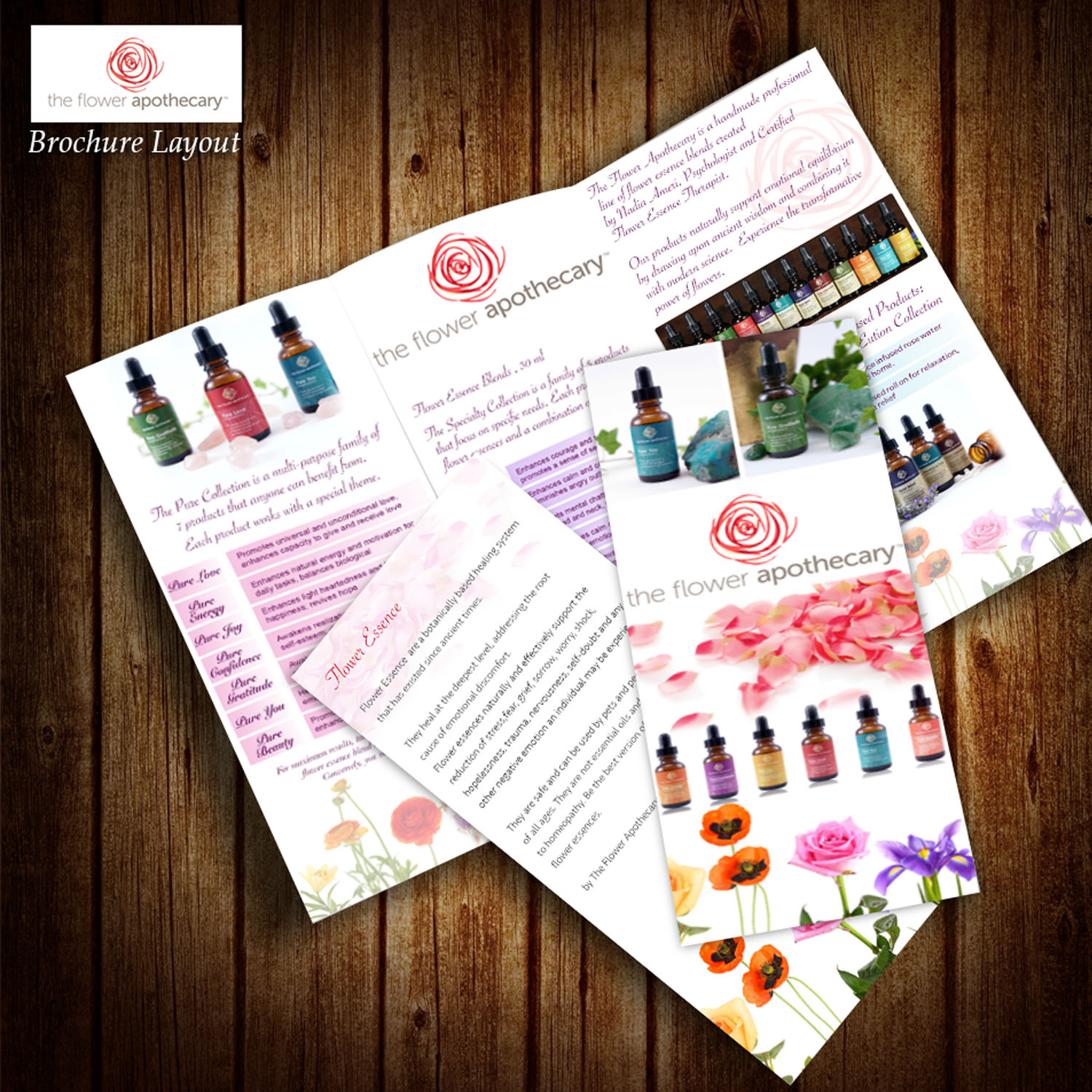Diseño de Brochure por J.Thomas.GRDE1 para The Flower Apothecary | Diseño #13290052