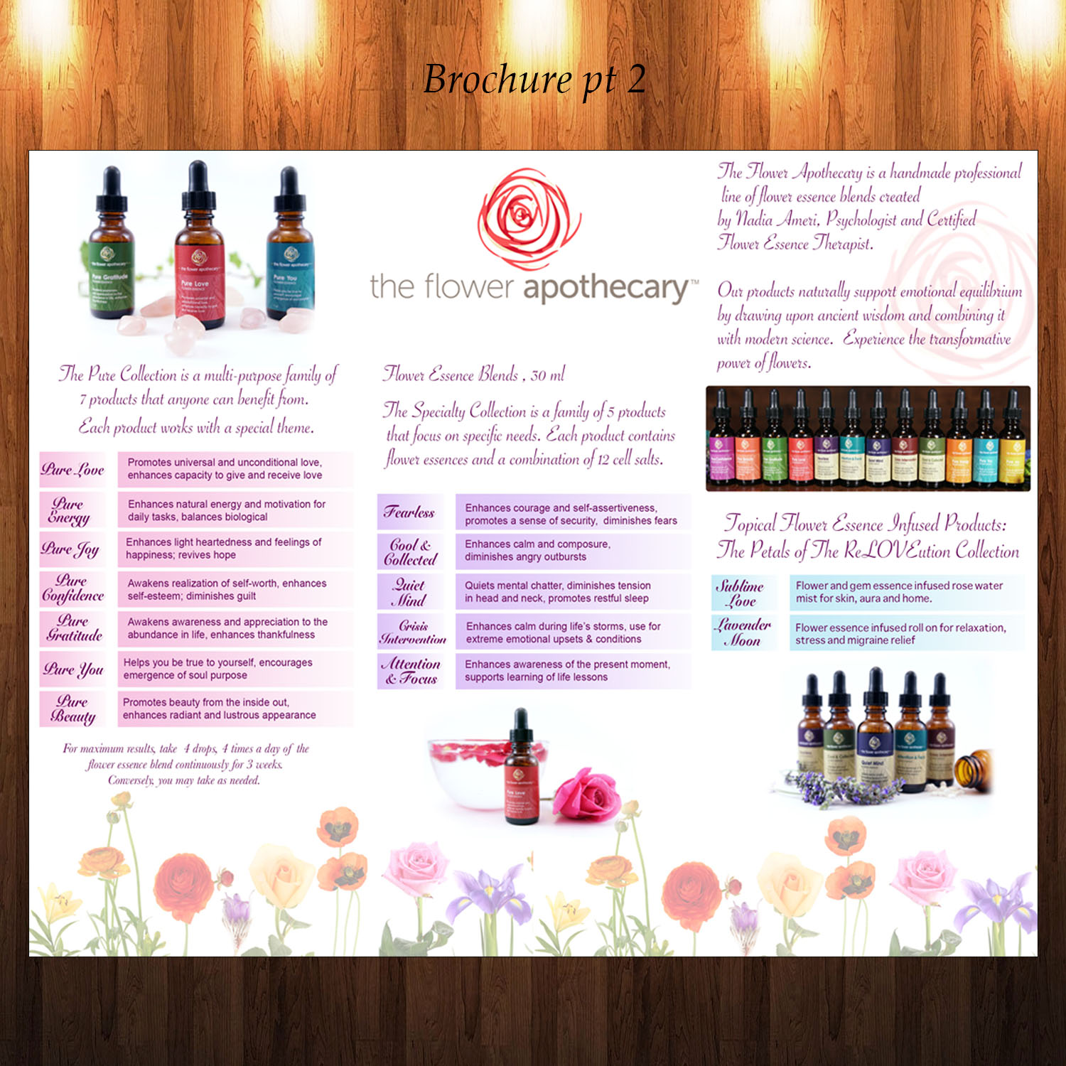 Brochure Design by J.Thomas.GRDE1 for The Flower Apothecary | Design #13290143