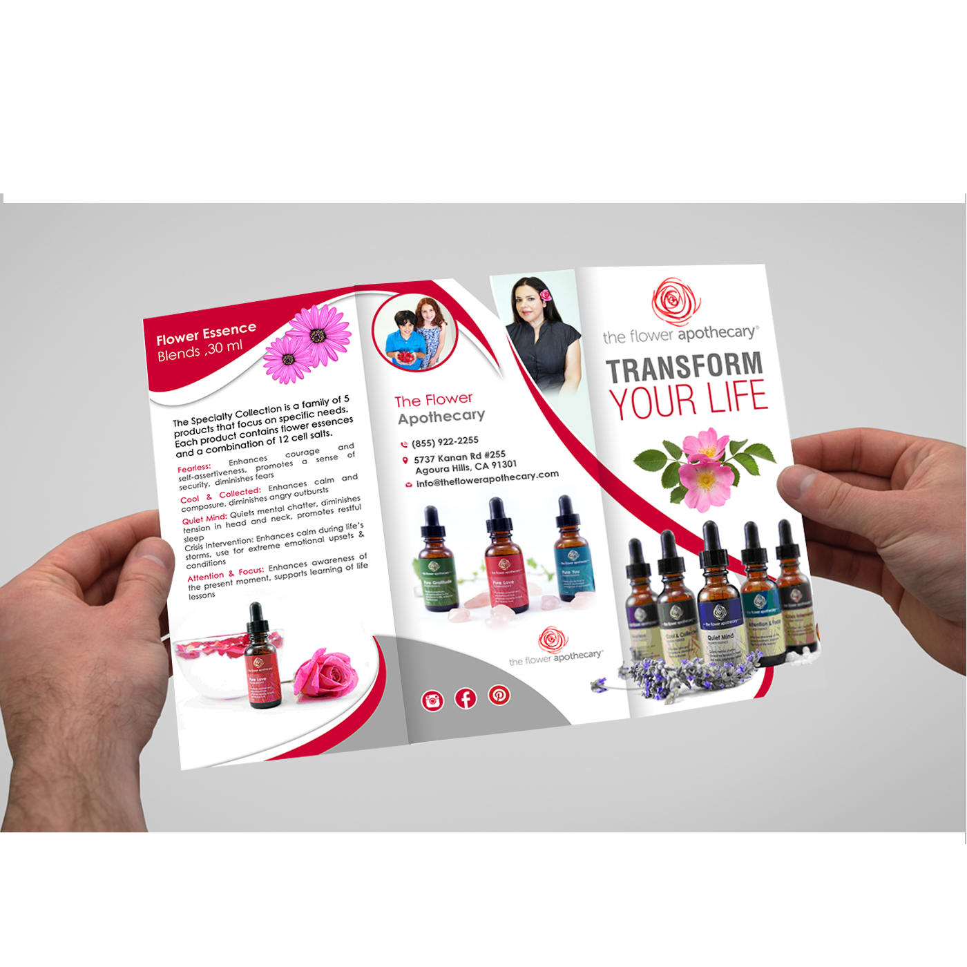 Brochure Design by creative.bugs for The Flower Apothecary | Design #13344854
