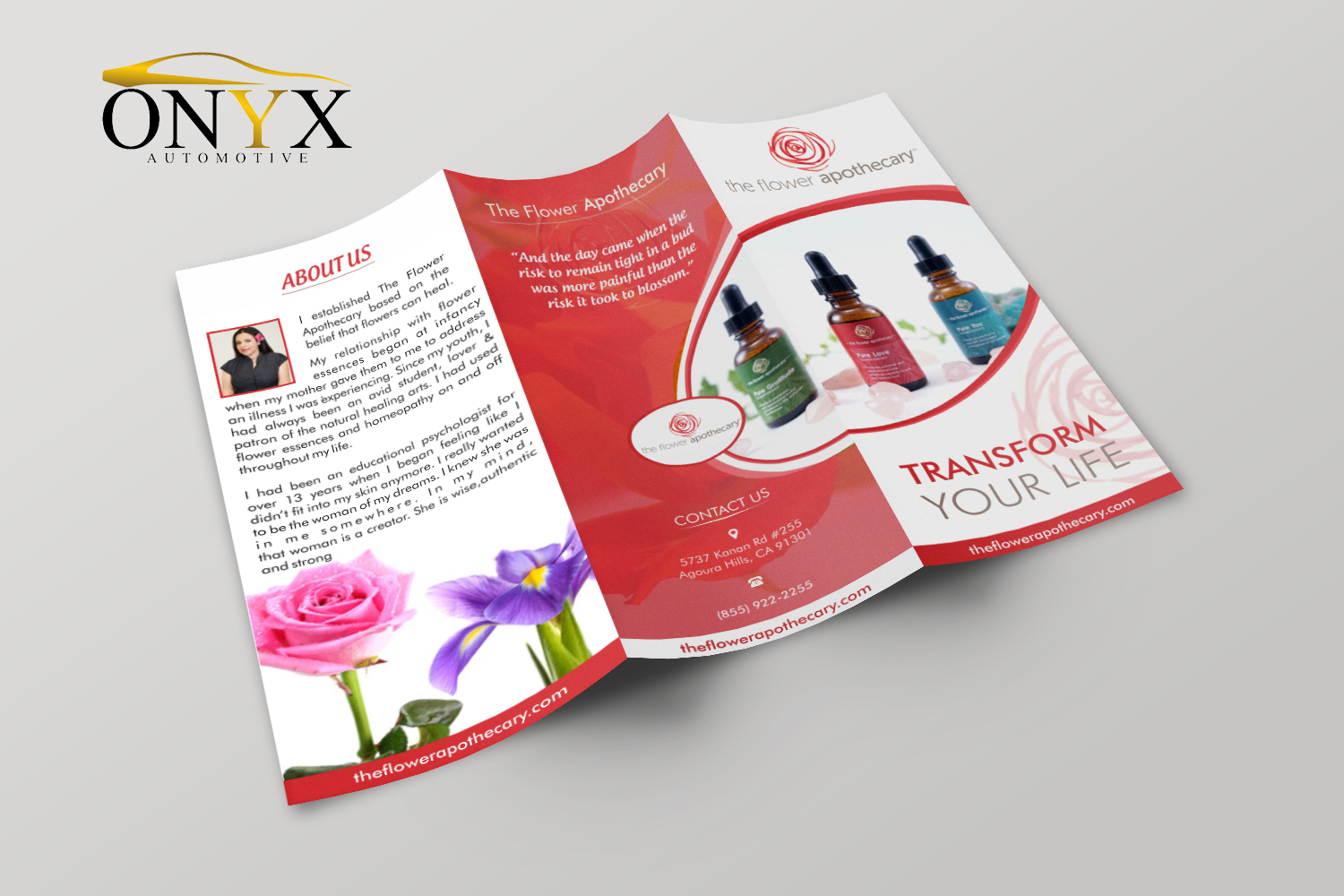 Brochure Design by ecorokerz for The Flower Apothecary | Design #13283981