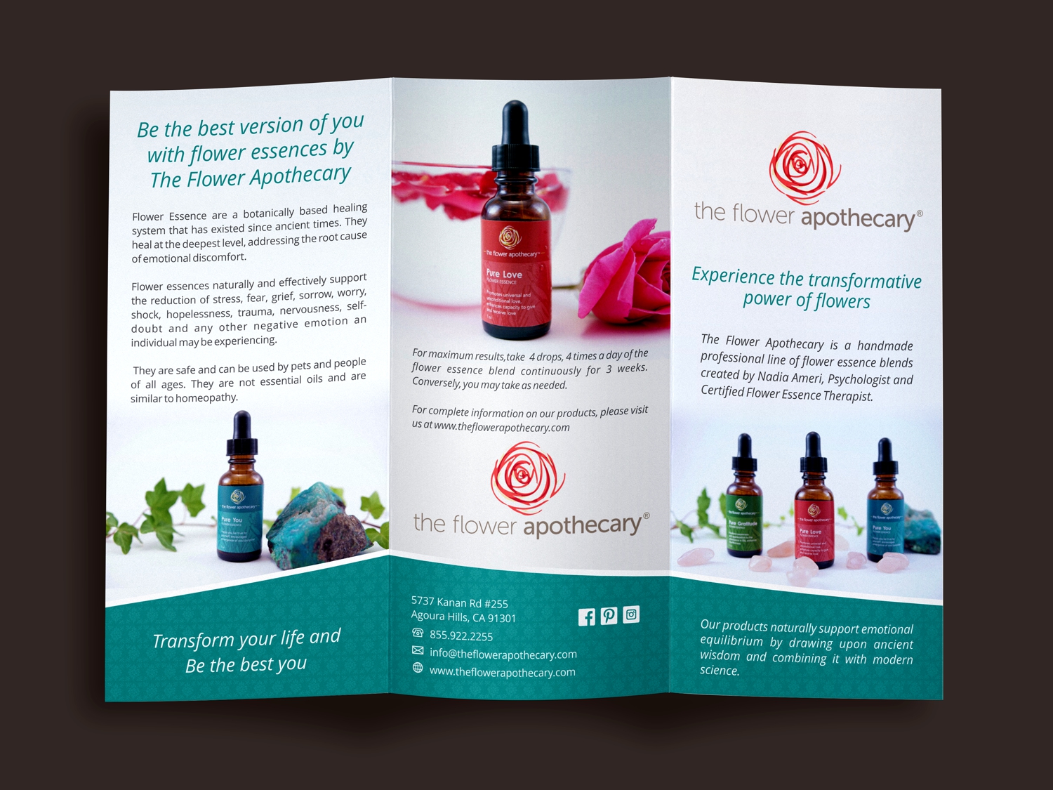 Brochure Design by ImageNation for The Flower Apothecary | Design #13284784